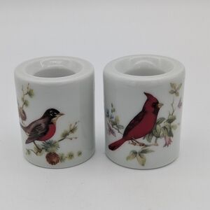 Vintage (1950's) West Germany Ceramic Candle Holders
